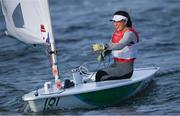 15 August 2016; Annalise Murphy of Ireland following the postponement of the Women's Laser Radial Medal race on the Pao de Acucar course, Copacabana, during the 2016 Rio Summer Olympic Games in Rio de Janeiro, Brazil. Photo by Ramsey Cardy/Sportsfile