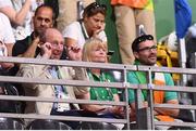 15 August 2016; Minister for Sport Shane Ross watches on during the Men's Singles Round of 16 match between Scott Evans and Viktor Axelsen at the Riocentro Pavillion 4 Arena during the 2016 Rio Summer Olympic Games in Rio de Janeiro, Brazil. Photo by Stephen McCarthy/Sportsfile