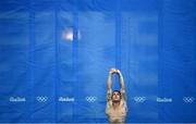15 August 2016; Matthieu Rosset of France warms up before the preliminary round of the Men's 3m springboard in the Maria Lenk Aquatics Centre, Barra da Tijuca, during the 2016 Rio Summer Olympic Games in Rio de Janeiro, Brazil. Photo by Brendan Moran/Sportsfile