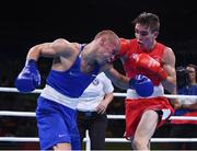 16 August 2016; Michael Conlan of Ireland, right, exchanges punches with Vladimir Nikitin of Russia during their Bantamweight Quarter final bout at the Riocentro Pavillion 6 Arena during the 2016 Rio Summer Olympic Games in Rio de Janeiro, Brazil. Photo by Stephen McCarthy/Sportsfile