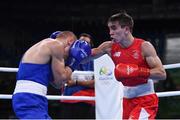 16 August 2016; Michael Conlan of Ireland, right, exchanges punches with Vladimir Nikitin of Russia during their Bantamweight Quarter final bout at the Riocentro Pavillion 6 Arena during the 2016 Rio Summer Olympic Games in Rio de Janeiro, Brazil. Photo by Stephen McCarthy/Sportsfile