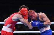 16 August 2016; Michael Conlan of Ireland, left, exchanges punches with Vladimir Nikitin of Russia during their Bantamweight Quarter final bout at the Riocentro Pavillion 6 Arena during the 2016 Rio Summer Olympic Games in Rio de Janeiro, Brazil. Photo by Stephen McCarthy/Sportsfile