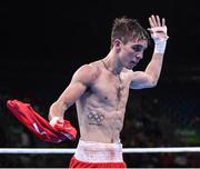 16 August 2016; Michael Conlan of Ireland reacts following his Bantamweight Quarter final defeat to Vladimir Nikitin of Russia at the Riocentro Pavillion 6 Arena during the 2016 Rio Summer Olympic Games in Rio de Janeiro, Brazil. Photo by Stephen McCarthy/Sportsfile