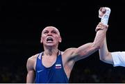 16 August 2016; Vladimir Nikitin of Russia celebrates following his Bantamweight Quarter Final bout victory over Michael Conlan of Ireland at the Riocentro Pavillion 6 Arena during the 2016 Rio Summer Olympic Games in Rio de Janeiro, Brazil. Photo by Stephen McCarthy/Sportsfile