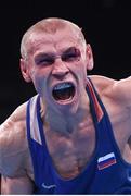 16 August 2016; Vladimir Nikitin of Russia celebrates following his Bantamweight Quarter Final bout victory over Michael Conlan of Ireland at the Riocentro Pavillion 6 Arena during the 2016 Rio Summer Olympic Games in Rio de Janeiro, Brazil. Photo by Stephen McCarthy/Sportsfile