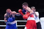 16 August 2016; Michael Conlan of Ireland, right, exchanges punches with Vladimir Nikitin of Russia during their Bantamweight Quarterfinal bout at the Riocentro Pavillion 6 Arena during the 2016 Rio Summer Olympic Games in Rio de Janeiro, Brazil. Photo by Stephen McCarthy/Sportsfile