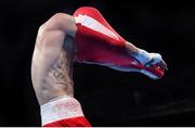 16 August 2016; Michael Conlan of Ireland following his Bantamweight quarter final bout with Vladimir Nikitin of Russia at the Riocentro Pavillion 6 Arena during the 2016 Rio Summer Olympic Games in Rio de Janeiro, Brazil. Photo by Stephen McCarthy/Sportsfile