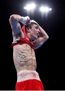 16 August 2016; Michael Conlan of Ireland following his Bantamweight quarter final bout with Vladimir Nikitin of Russia at the Riocentro Pavillion 6 Arena during the 2016 Rio Summer Olympic Games in Rio de Janeiro, Brazil. Photo by Stephen McCarthy/Sportsfile