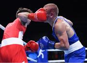 16 August 2016; Vladimir Nikitin of Russia, right, exchanges punches with Michael Conlan of Ireland during their Bantamweight Quarterfinal bout at the Riocentro Pavillion 6 Arena during the 2016 Rio Summer Olympic Games in Rio de Janeiro, Brazil. Photo by Stephen McCarthy/Sportsfile