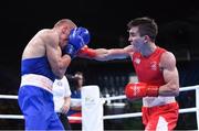 16 August 2016; Michael Conlan of Ireland, right, exchanges punches with Vladimir Nikitin of Russia during their Bantamweight quarter final bout at the Riocentro Pavillion 6 Arena during the 2016 Rio Summer Olympic Games in Rio de Janeiro, Brazil. Photo by Stephen McCarthy/Sportsfile