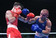 16 August 2016; Vladimir Nikitin of Russia, right, exchanges punches with Michael Conlan of Ireland during their Bantamweight Quarterfinal bout at the Riocentro Pavillion 6 Arena during the 2016 Rio Summer Olympic Games in Rio de Janeiro, Brazil. Photo by Stephen McCarthy/Sportsfile