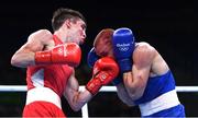 16 August 2016; Michael Conlan of Ireland, left, exchanges punches with Vladimir Nikitin of Russia during their Bantamweight quarter final bout at the Riocentro Pavillion 6 Arena during the 2016 Rio Summer Olympic Games in Rio de Janeiro, Brazil. Photo by Stephen McCarthy/Sportsfile