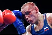 16 August 2016; Vladimir Nikitin of Russia during his Bantamweight quarter final bout with Michael Conlan of Ireland at the Riocentro Pavillion 6 Arena during the 2016 Rio Summer Olympic Games in Rio de Janeiro, Brazil. Photo by Stephen McCarthy/Sportsfile