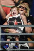 16 August 2016; Michael Conlan's daughter Luisne and mother Teresa during the Bantamweight quarter final bout between Michael Conlan of Ireland and Vladimir Nikitin of Russia at the Riocentro Pavillion 6 Arena during the 2016 Rio Summer Olympic Games in Rio de Janeiro, Brazil. Photo by Stephen McCarthy/Sportsfile