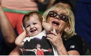 16 August 2016; Michael Conlan's daughter Luisne and mother Teresa during the Bantamweight quarter final bout between Michael Conlan of Ireland and Vladimir Nikitin of Russia at the Riocentro Pavillion 6 Arena during the 2016 Rio Summer Olympic Games in Rio de Janeiro, Brazil. Photo by Stephen McCarthy/Sportsfile