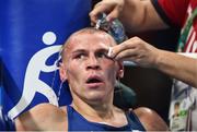 16 August 2016; Vladimir Nikitin of Russia during his Bantamweight quarter final bout with Michael Conlan of Ireland at the Riocentro Pavillion 6 Arena during the 2016 Rio Summer Olympic Games in Rio de Janeiro, Brazil. Photo by Stephen McCarthy/Sportsfile