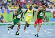 16 August 2016; Tlotliso Leotlela of South Africa in action during the Men's 200m Round 1 at the Olympic Stadium during the 2016 Rio Summer Olympic Games in Rio de Janeiro, Brazil. Photo by Ramsey Cardy/Sportsfile