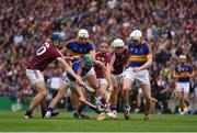 14 August 2016; Conor Cooney, left, and Jason Flynn, of Galway in action against Cathal Barrett, left, and Michael Cahill of Tipperary, during the GAA Hurling All-Ireland Senior Championship Semi-Final game between Galway and Tipperary at Croke Park, Dublin. Photo by Ray McManus/Sportsfile