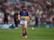 14 August 2016; Rhianne McGuinness, St Columban's PS, Belcoo, Co Fermanagh, representing Tipperary, during the INTO Cumann na mBunscol GAA Respect Exhibition Go Games at the GAA Hurling All-Ireland Senior Championship Semi-Final game between Galway and Tipperary at Croke Park, Dublin. Photo by Ray McManus/Sportsfile