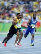16 August 2016; Yohan Blake of Jamaica in action during the Men's 200m Round 1 at the Olympic Stadium during the 2016 Rio Summer Olympic Games in Rio de Janeiro, Brazil. Photo by Ramsey Cardy/Sportsfile