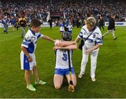 13 August 2016; Waterford supporters console team captain Kevin Moran after the GAA Hurling All-Ireland Senior Championship Semi-Final Replay game between Kilkenny and Waterford at Semple Stadium in Thurles, Co Tipperary. Photo by Ray McManus/Sportsfile