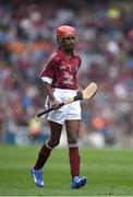 14 August 2016; Alicia Olaniran, Scoil Iosaf NS, Castlemartyr, Co Cork, representing Galway, during the INTO Cumann na mBunscol GAA Respect Exhibition Go Games at the GAA Hurling All-Ireland Senior Championship Semi-Final game between Galway and Tipperary at Croke Park, Dublin. Photo by Ray McManus/Sportsfile