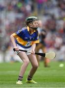 14 August 2016; Emma Byrne, Scoil Bhríde, Cannistown, Co Meath, representing Tipperary, during the INTO Cumann na mBunscol GAA Respect Exhibition Go Games at the GAA Hurling All-Ireland Senior Championship Semi-Final game between Galway and Tipperary at Croke Park, Dublin. Photo by Ray McManus/Sportsfile