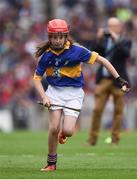 14 August 2016; Grace Ní Chongaile, Gaelscoil na Bóinne, Trim, Co Meath, representing Tipperary, during the INTO Cumann na mBunscol GAA Respect Exhibition Go Games at the GAA Hurling All-Ireland Senior Championship Semi-Final game between Galway and Tipperary at Croke Park, Dublin. Photo by Ray McManus/Sportsfile