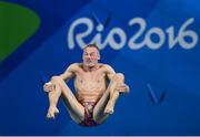 16 August 2016; Evgenii Kuznetsov of Russia during the Men's 3m springboard final at the Maria Lenk Aquatics Centre during the 2016 Rio Summer Olympic Games in Rio de Janeiro, Brazil. Photo by Stephen McCarthy/Sportsfile