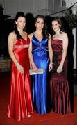 6 November 2010; Leanne, Danielle and Shannon McCrystal, from Co. Derry, during the 2010 Camogie All-Stars in association with O’Neills, Citywest Hotel, Saggart, Co. Dublin. Picture credit: Barry Cregg / SPORTSFILE