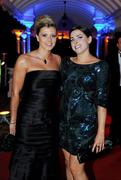 5 November 2010; Julie Davis and Claire McIlveen during the 2010 Opel Gaelic Players Association Gala Awards for hurling and football. Citywest Hotel, Saggart, Co. Dublin. Picture credit: Alan Place / SPORTSFILE