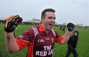 7 November 2010; Killererin player manager Tommie Joyce celebrates at the end of the game. AIB GAA Football Connacht Club Senior Championship Semi-Final, Killererin v Ballintubber, Tuam Stadium, Tuam, Co. Galway. Picture credit: David Maher / SPORTSFILE