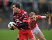 7 November 2010; Nicky Joyce, Killererin, in action against Cathal Hallinan, Ballintubber. AIB GAA Football Connacht Club Senior Championship Semi-Final, Killererin v Ballintubber, Tuam Stadium, Tuam, Co. Galway. Picture credit: David Maher / SPORTSFILE