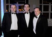 5 November 2010; Jimmy Ryan, Kevin McKennan and Damo Brady in attendance at the 2010 Opel Gaelic Players Association Gala Awards for hurling and football. Citywest Hotel, Saggart, Co. Dublin. Picture credit: Alan Place / SPORTSFILE