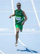 18 August 2016; Thomas Barr of Ireland after crossing the line in the Men's 400m hurdles final to finish in 4th place with a new Irish record of 47.97 in the Olympic Stadium, Maracanã, during the 2016 Rio Summer Olympic Games in Rio de Janeiro, Brazil. Photo by Ramsey Cardy/Sportsfile