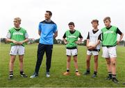 18 August 2016; Dublin senior footballers Denis Bastick joined U14s from Fingal Ravens GAA Club for a training session organised by Aer Lingus - Official Airline to Dublin GAA. Fingal Ravens GAA Club were given the opportunity to train with their heroes after being selected as the winner of an Aer Lingus staff competition where employees had the chance to nominate their local GAA club. St. David’s CBS, Artane, Dublin. Photo by Cody Glenn/Sportsfile