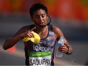 19 August 2016; Rolando Saquipay of Ecuador competing in the Men's 50km Walk Final during the 2016 Rio Summer Olympic Games in Rio de Janeiro, Brazil. Photo by Stephen McCarthy/Sportsfile