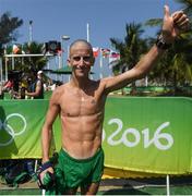 19 August 2016; Robert Heffernan of Ireland after finishing 6th in the Men's 50km Walk Final during the 2016 Rio Summer Olympic Games in Rio de Janeiro, Brazil. Photo by Stephen McCarthy/Sportsfile