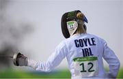 19 August 2016; Natalya Coyle of Ireland competing in the fencing bonus round of the Women's Modern Pentathlon in Deodora Stadium during the 2016 Rio Summer Olympic Games in Rio de Janeiro, Brazil. Photo by Ramsey Cardy/Sportsfile