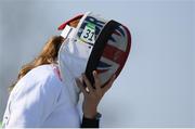 19 August 2016; Samantha Murray of Great Britain competing during the fencing bonus round of the Women's Modern Pentathlon in Deodora Stadium during the 2016 Rio Summer Olympic Games in Rio de Janeiro, Brazil. Photo by Ramsey Cardy/Sportsfile