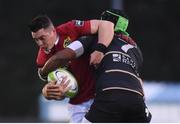 19 August 2016; Ronan O'Mahony of Munster is tackled by Maxime Mbanda of Zebre during a pre-season friendly match at the RSC in Waterford. Photo by Matt Browne/Sportsfile