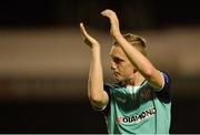 19 August 2016; Ronan Curtis of Derry City acknowledges supporters after the Irish Daily Mail FAI Cup Third Round game between Bohemians and Derry City at Dalymount Park in Dublin. Photo by Eóin Noonan/Sportsfile