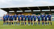 20 August 2016; The Leinster starting team ahead of the Pre-Season Friendly game between Leinster and Gloucester at Tallaght Stadium in Tallaght, Co Dublin. Photo by Seb Daly/Sportsfile