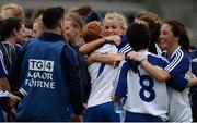 20 August 2016; Monaghan players celebrate after the TG4 Ladies Football All-Ireland Senior Championship Quarter-Final game between Monaghan and Kerry at St Brendan's Park in Birr, Co Offaly. Photo by Sam Barnes/Sportsfile