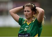 20 August 2016; Amanda Brosnan of Kerry dejected after the TG4 Ladies Football All-Ireland Senior Championship Quarter-Final game between Monaghan and Kerry at St Brendan's Park in Birr, Co Offaly. Photo by Sam Barnes/Sportsfile