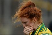 20 August 2016; Louise Ní Mhuircheartaigh of Kerry dejected after the TG4 Ladies Football All-Ireland Senior Championship Quarter-Final game between Monaghan and Kerry at St Brendan's Park in Birr, Co Offaly. Photo by Sam Barnes/Sportsfile