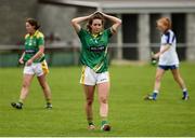 20 August 2016; A dejected Denise Hallissey of Kerry after the TG4 Ladies Football All-Ireland Senior Championship Quarter-Final game between Monaghan and Kerry at St Brendan's Park in Birr, Co Offaly. Photo by Sam Barnes/Sportsfile