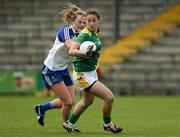 20 August 2016; Amanda Brosnan of Kerry in action against Ellen McCarron of Monaghan during the TG4 Ladies Football All-Ireland Senior Championship Quarter-Final game between Monaghan and Kerry at St Brendan's Park in Birr, Co Offaly. Photo by Sam Barnes/Sportsfile