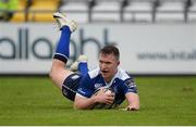 20 August 2016; Rory O'Loughlin of Leinster scores his team's fourth try of the match during a Pre-Season Friendly game between Leinster and Gloucester at Tallaght Stadium in Tallaght, Co Dublin. Photo by Seb Daly/Sportsfile