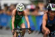 20 August 2016; Aileen Reid of Ireland during the Women's Triathlon at Fort Copacobana during the 2016 Rio Summer Olympic Games in Rio de Janeiro, Brazil. Photo by Ramsey Cardy/Sportsfile
